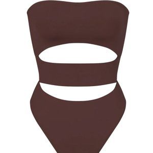 ❌SOLD❌ SKIMS SWIM STRAPLESS CUT OUT MONOKINI